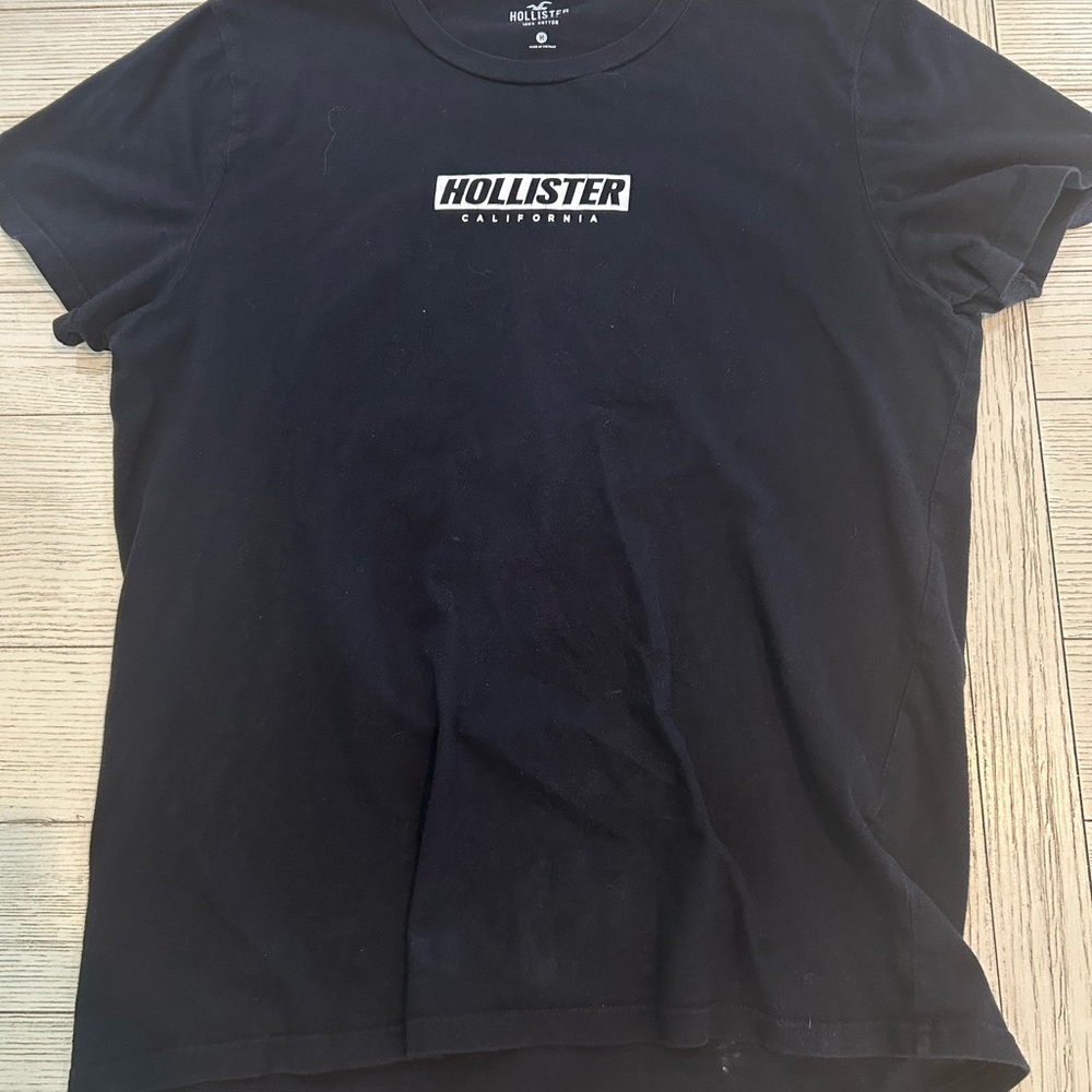 Hollister Black Tee with Logo